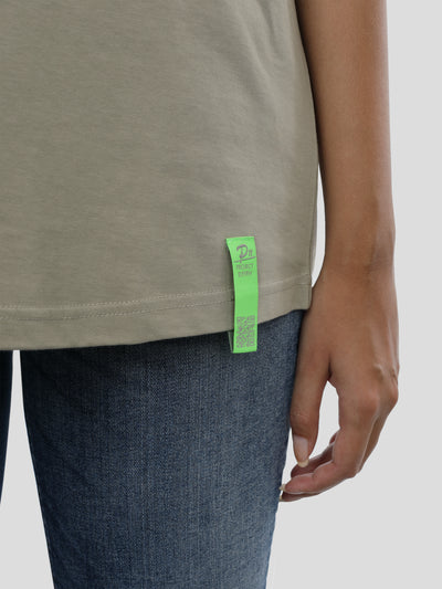 T-Shirt Loose Frauen in Olive